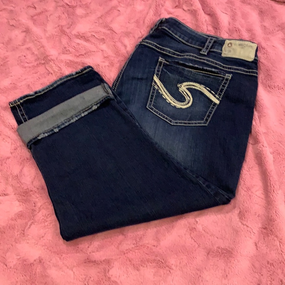 Silver Plus Size Capris size SZ24/L22.5
